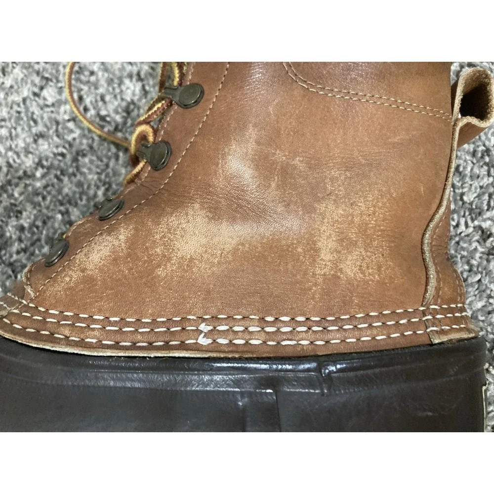 L.L.‎ Bean Maine Hunting Shoe Duck Boots Gore-Tex Thinsulate Brown Leather